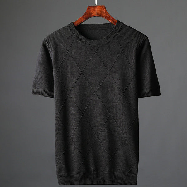 Men's Sweater Short Sleeve Fashion Spring And Summer Knitted