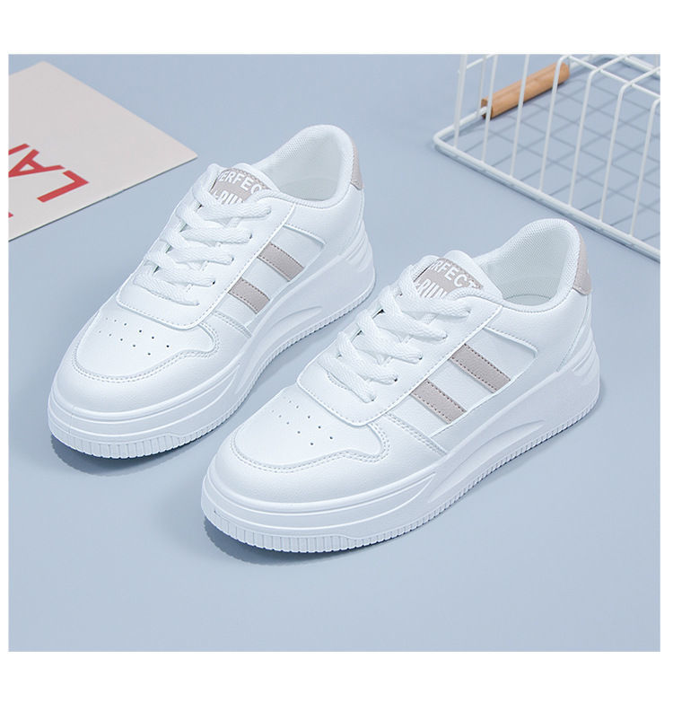 Women's All-matching Casual Sports Leather Summer White Sneakers Internet Celebrity