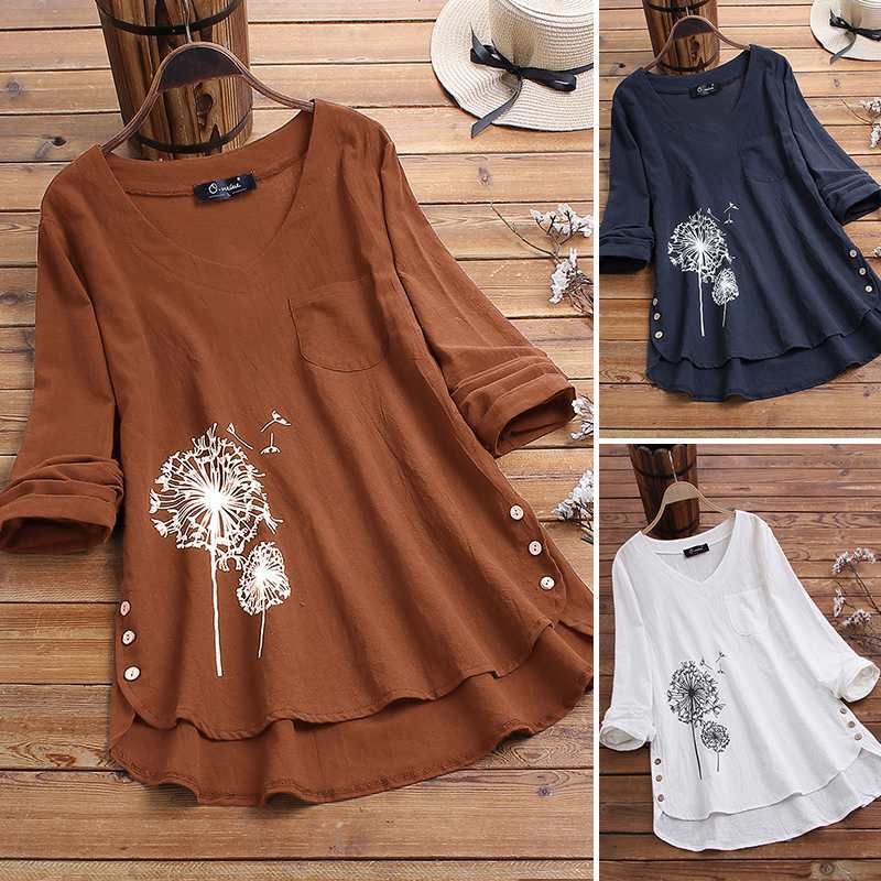 Long Sleeve Shirt Korean Style Fashion Mid-length Top For Women