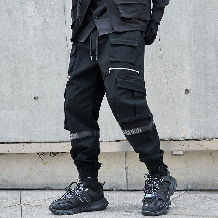 Men's Loose Plus Size Mechanical Style Trousers