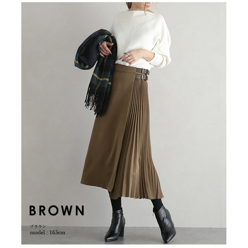 Autumn And Winter Design Sense Niche Pleated Skirt For Women