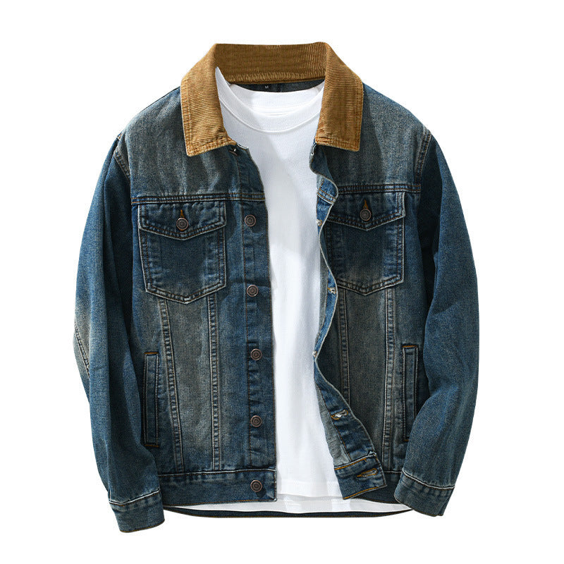 Denim Coat Men's Loose Youth Casual Japanese Workwear Jacket Men's Fashion