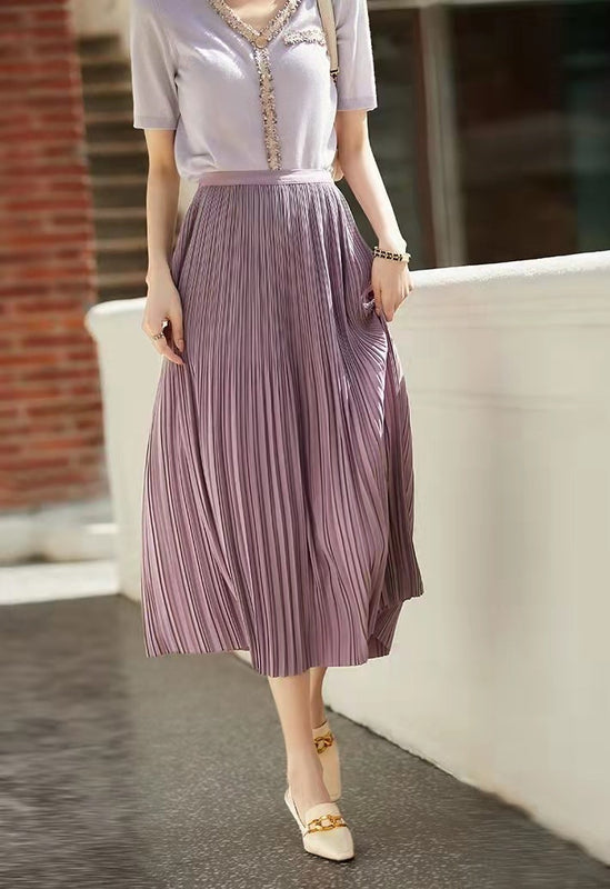 Women's Delicate Artistic Pleated Skirt