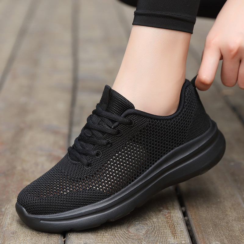 Hollow Running Shoes Women's Mesh Breathable Sneaker Soft Bottom