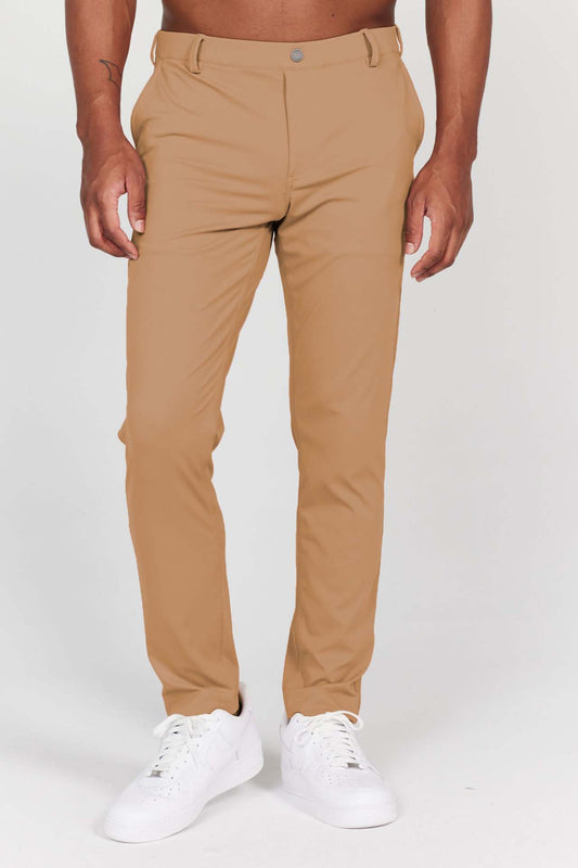 Four Seasons Slim Fit Men's Casual Solid Color Trousers