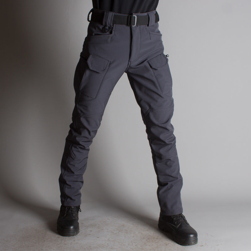 IX7 Shell Tactical Pants Men's Business Shirt Fleece Trousers