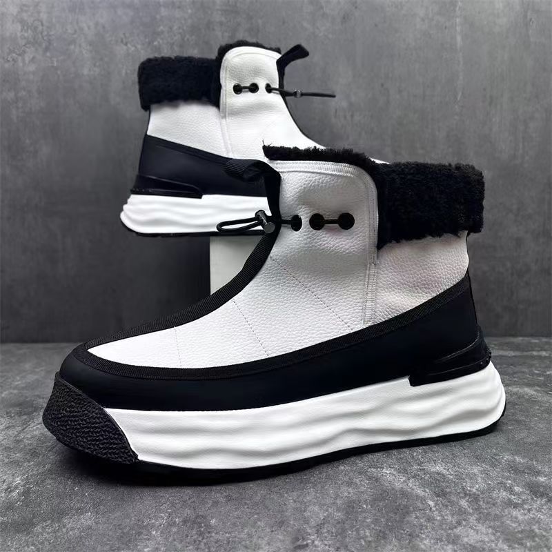 High-top Platform Men's Shoes Genuine Leather