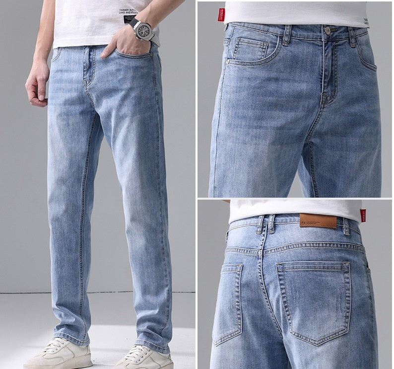 Men's Jeans Straight Fashion Slim Fit