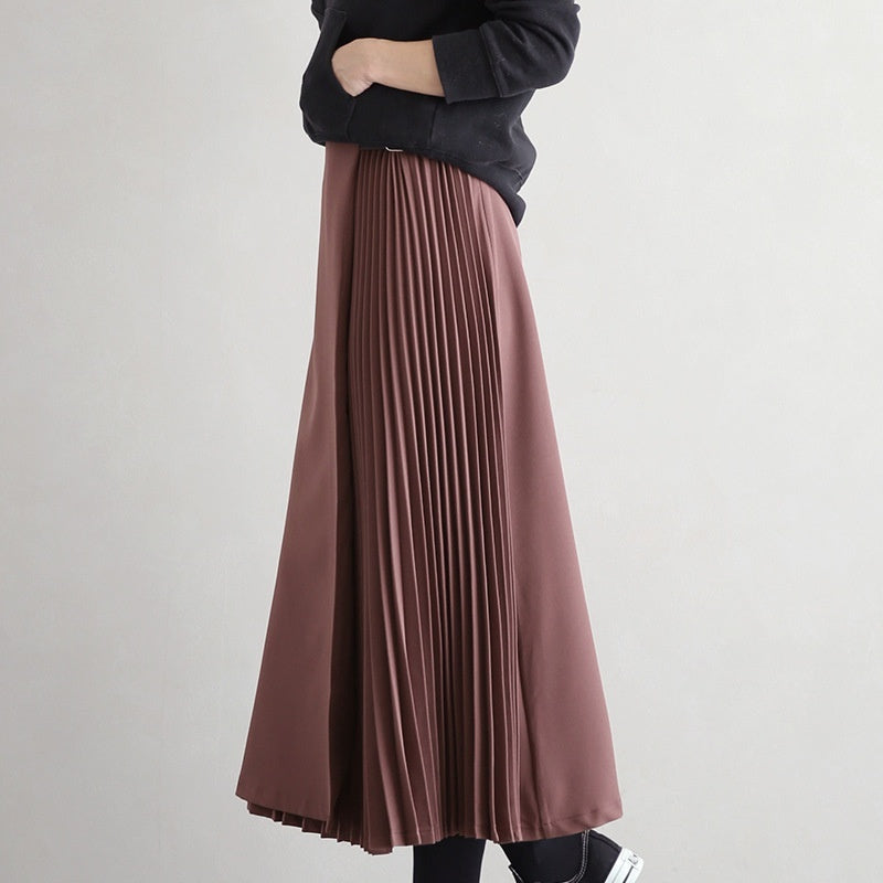 Autumn And Winter Design Sense Niche Pleated Skirt For Women