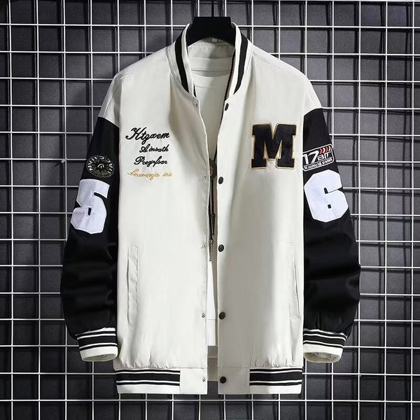 Junior High School Student Baseball Jacket Loose Hong Kong Style