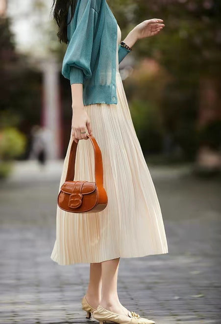 Women's Delicate Artistic Pleated Skirt