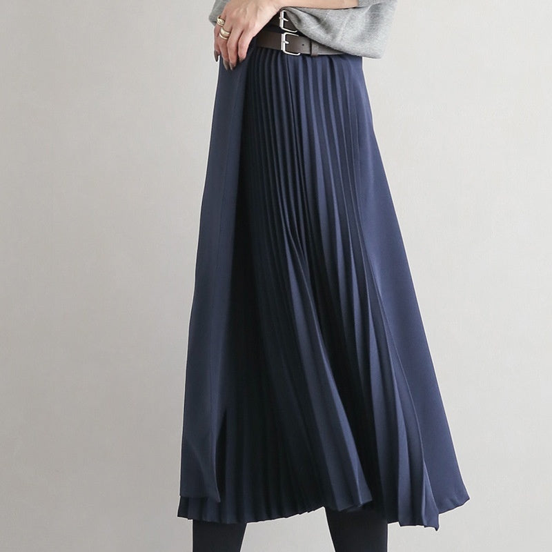 Autumn And Winter Design Sense Niche Pleated Skirt For Women