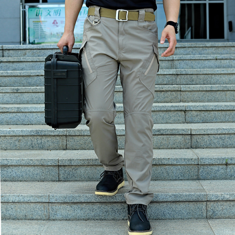 Thin Stretch Comfortable Trousers Outdoor Tactics More Than Breathable Quick-drying Pants Pockets