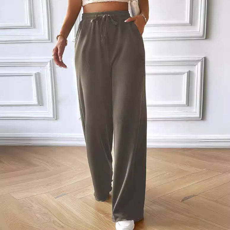 Women's Clothing Loose-fitting Wide-leg Trousers